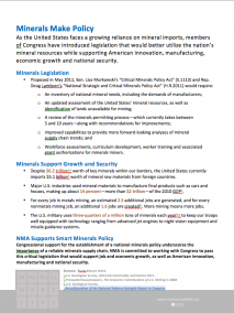 Minerals Make Policy